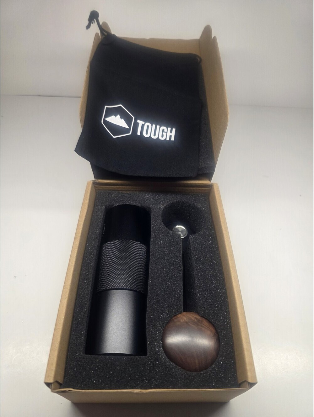 Roamer Coffee Grinder Built Tough Black Wooden Handle